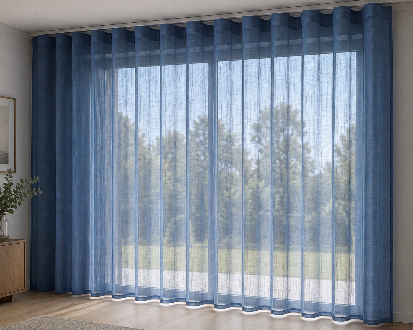 Wave heading curtain heading